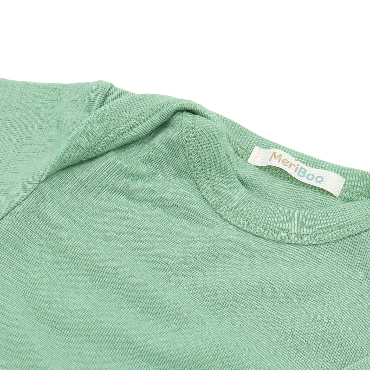 Комплкет от 3 броя боди с дълъг ръкав и обло деколте от 100% органична мериносова вълна