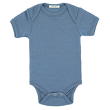 Боди с къс ръкав от 100% органична мериносова вълна