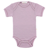 Боди с къс ръкав от 100% органична мериносова вълна