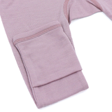 Гащеризон (ромпър) от 100% органична мериносова вълна с цип отстрани