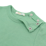 Комплкет от 3 броя боди с дълъг ръкав и деколте с копченца от 100% органична мериносова вълна